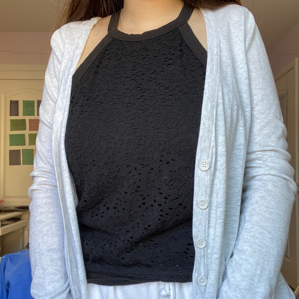 Light Grey Knit Cardigan